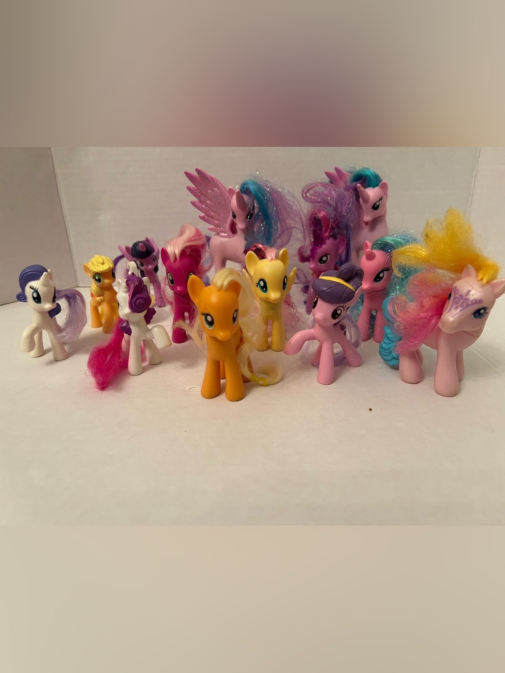 My Little Pony Mixed Color Mini Figures Set - Pink, Purple, Yellow, Blue